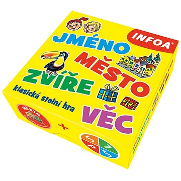 

Jméno, město, zvíře, věc