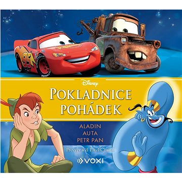 

Pokladnice pohádek Aladin, Auta, Petr Pan