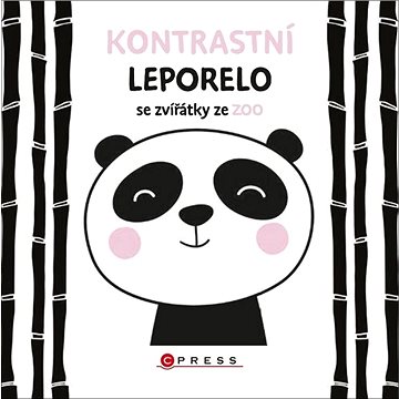 

Kontrastní leporelo se zvířátky ze ZOO