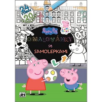Omalovánky se samolepkami Peppa Pig - Kniha