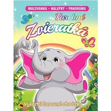 

Farebné zvieratká: maľovanka - nálepky - panoráma