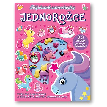 

Blýskavé samolepky Jednorožce