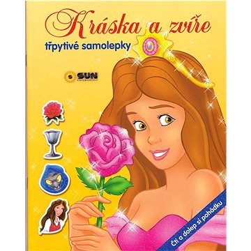 

Kráska a zvíře třpytivé samolepky: Čti a dolep si pohádku
