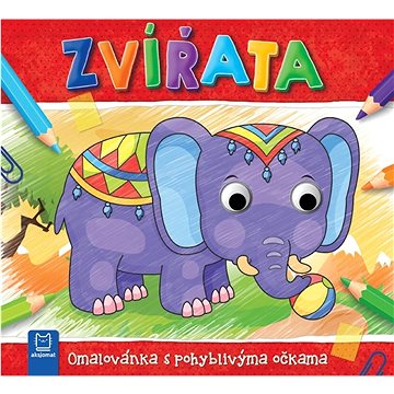 

Zvířata: Omalovánka s pohyblivýma očkama