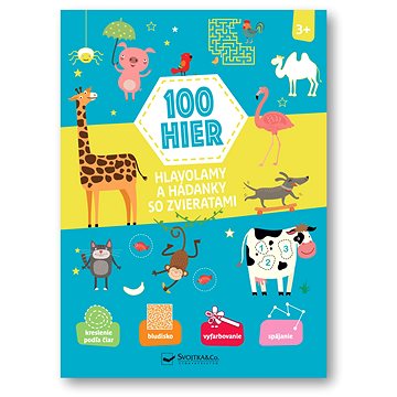 

100 hier Hlavolamy a hádanky so zvieratami 3+