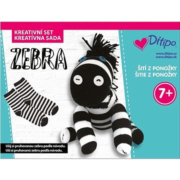 

Zebra kreativní set: Šití/Šitie z ponožky