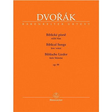 

Biblické písně op. 99: nižší hlas
