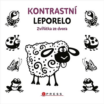 

Kontrastní leporelo Zvířátka ze dvora