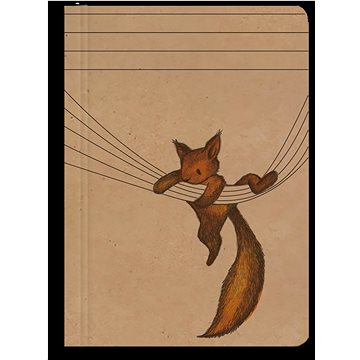 

Notes linkovaný A6 kraft Veverka