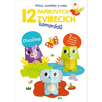 

12 papírových zvířecích kamarádů Divočina