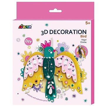 

3D dekorace velká Pták