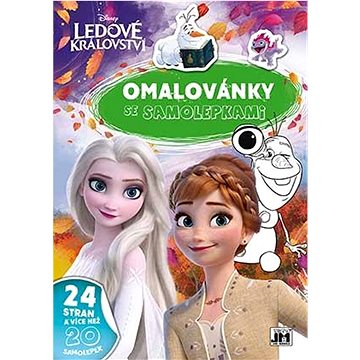 

Omalovánky se samolepkami Ledové království: 24 stran a více než 20 samolepek