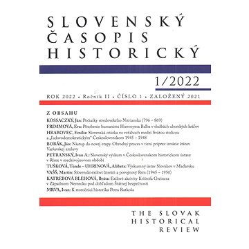 

Slovenský časopis historický 1/2022