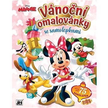 

Vánoční omalovánky Minnie: se samolepkami