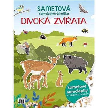 

Sametová samolepková knížka Divoká zvířata