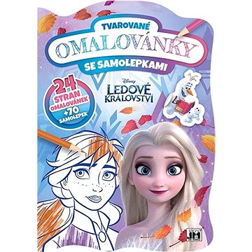 

Tvarované omalovánky Ledové království: se samolepkami