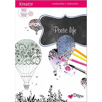 

Poetic life: omalovánky, třpytivé detaily