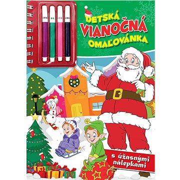 

Detská vianočná omaľovánka