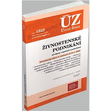 

ÚZ 1522 Živnostenské podnikání