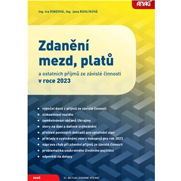 

Zdanění mezd, platů a ostatních příjmů ze závislé činnosti v roce 2023