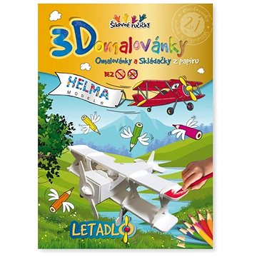 

3D omalovánky Letadlo