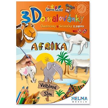 3D omalovánky Afrika