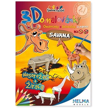 

3D omalovánky Savana