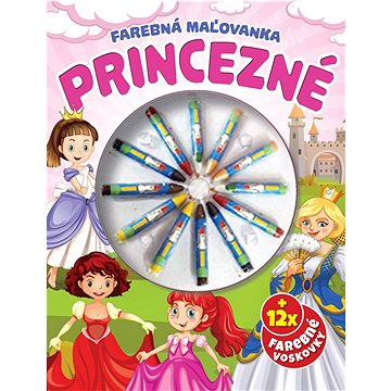 

Princezné Farebná omaľovanka