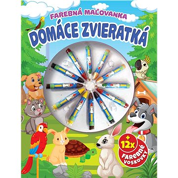 

Domáce zvieratká Farebná omaľovanka