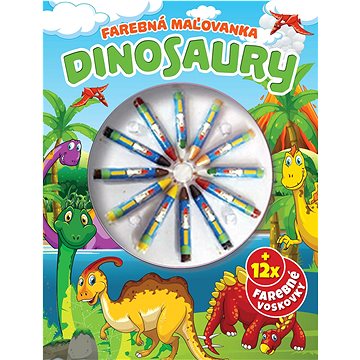 

Dinosaury Farebná omaľovanka