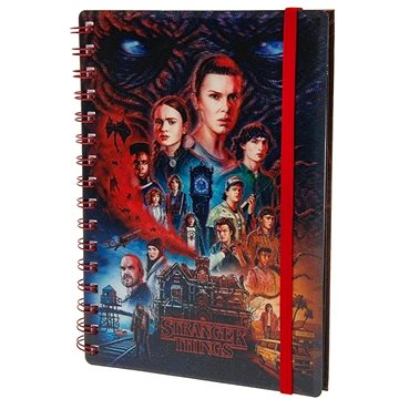 

MERCH Blok 3D kroužkový Stranger Things 4