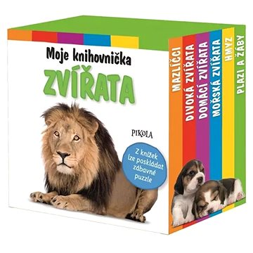 

BOX Moje knihovnička Zvířata: Mazlíčci, divoká zvířata, domácí zvířata, mořská zvířata, hmyz, plazi