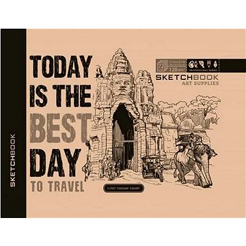 

DITIPO Sketchbook Kraft Travel 19,7 × 14,5 cm