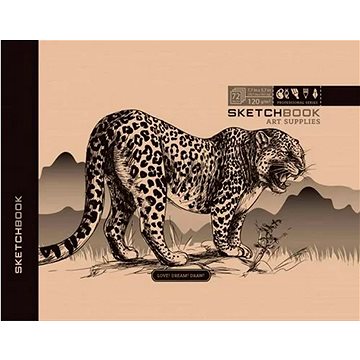 

DITIPO Sketchbook Kraft Leopard 19,7 × 14,5 cm
