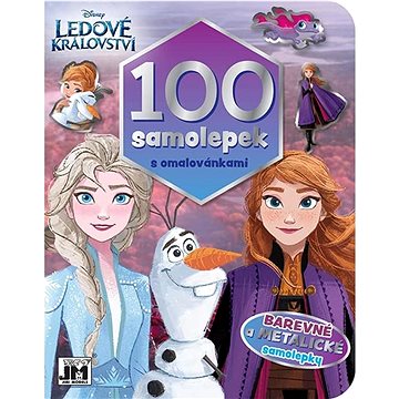 

100 samolepek s omalovánkami Ledové království