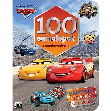 

100 samolepek s omalovánkami Auta