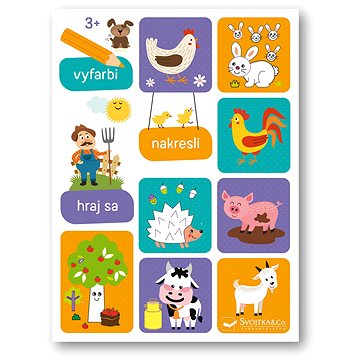 

Vyfarbi, nakresli, hraj sa: 3+
