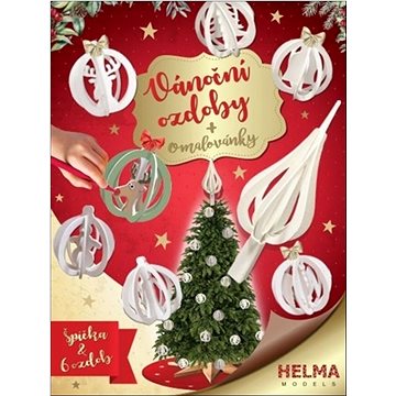 

3D Omalovánky Vánoční set Špička a 6 ozdob
