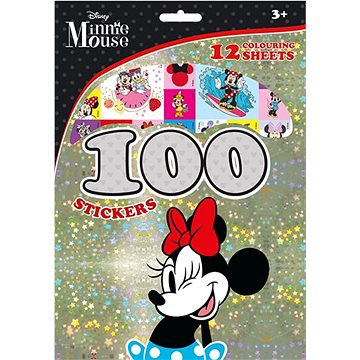 

100 samolepek s omalovánkovými listy Minnie