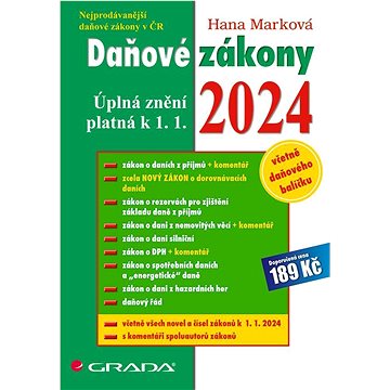

Daňové zákony 2024: úplná znění k 1. 1. 2024
