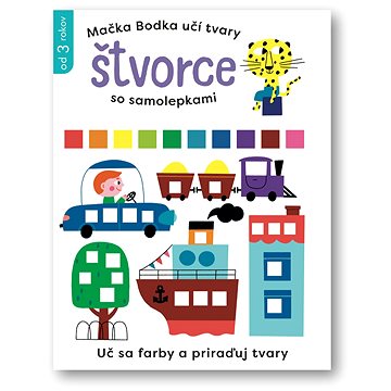 

Mačka Bodka učí tvary Štvorce so samolepkami