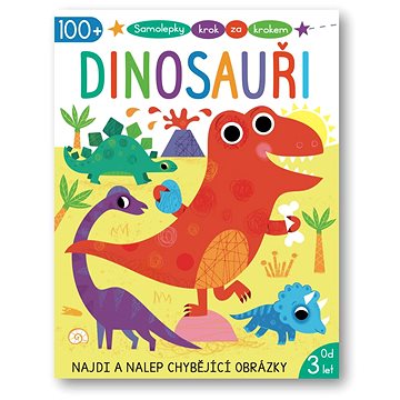 

Samolepky krok za krokem Dinosauři: Najdi a nalep chybějící obrázky