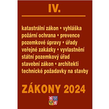 

Zákony IV 2024 – stavebnictví, katastr