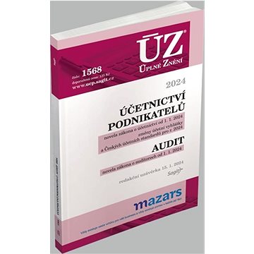 

ÚZ 1568 Účetnictví podnikatelů