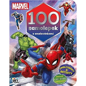 

100 samolepek s omalovánkami Marvel