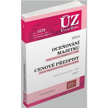 

ÚZ 1572 Oceňování majetku, cenové předpisy