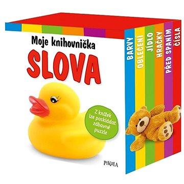 

Moje knihovnička Slova: Barvy, Oblečení, Jídlo, Hračky, Před spaním, Čísla