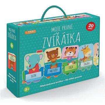

Moje první zvířátka: 10stránková knížka + 20 dílků puzzle