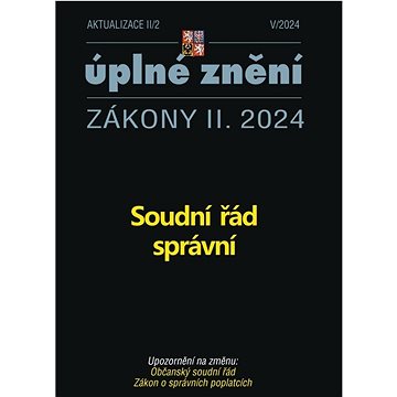 

Aktualizace II/2 Soudní řád správní