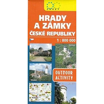 

Hrady a zámky České republiky: 1:800 000